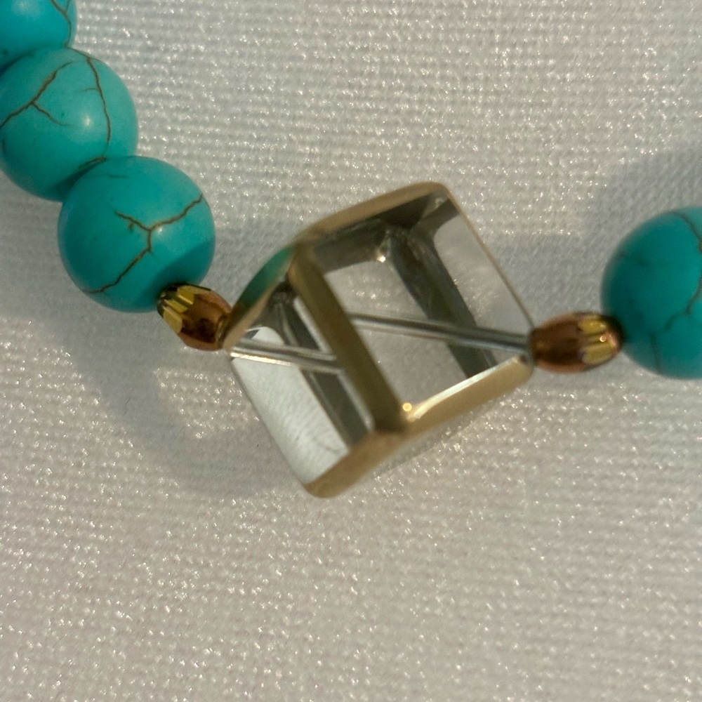 Turquoise Howlite Necklace Set NWOT - Picture 6 of 10